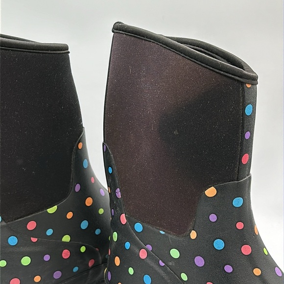 Western Chief black polka dot rain boots, size 6 - Picture 7 of 11